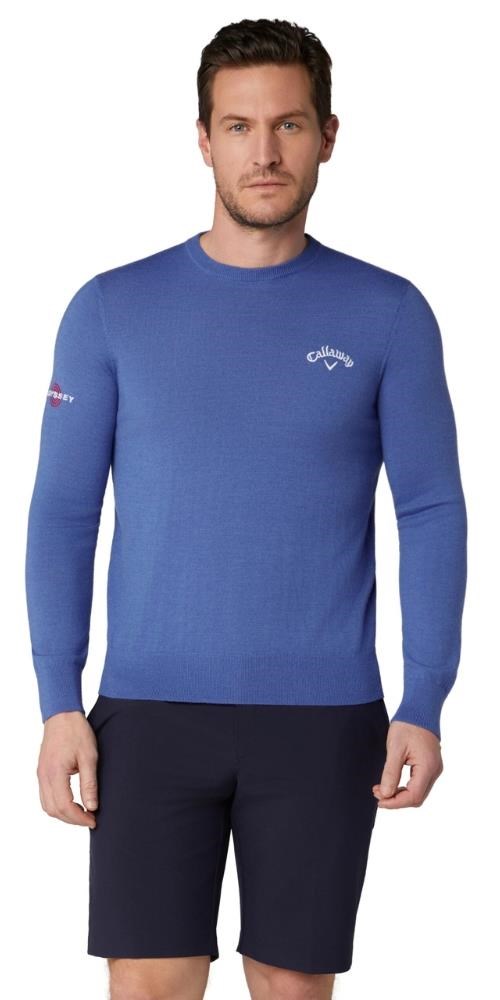 Callaway Crew Neck Merino Mix pánský svetr, modrý