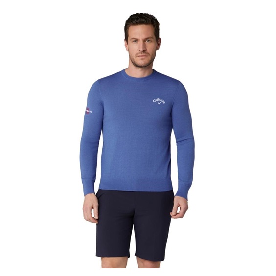 Callaway Crew Neck Merino Mix pánský svetr, modrý