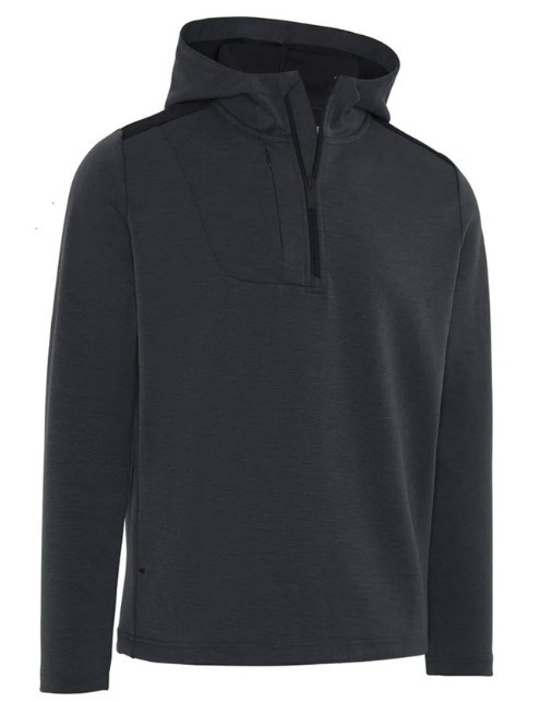 Callaway Soft Touch 1/4 Zip Premium pánská mikina, black heather
