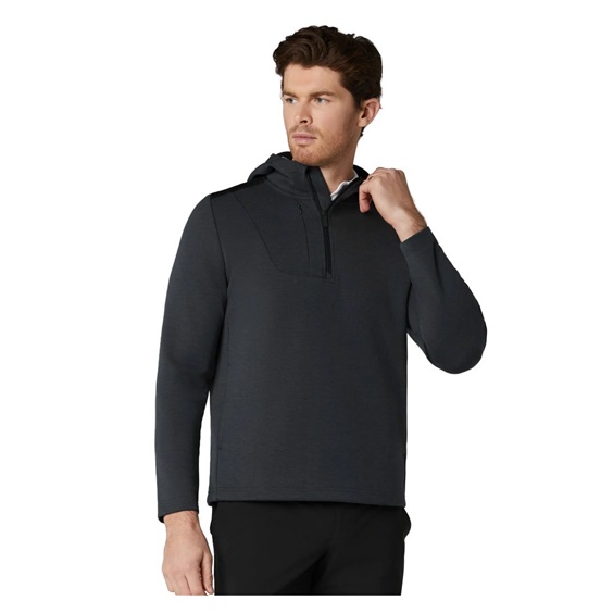 Callaway Soft Touch 1/4 Zip Premium pánská mikina, black heather