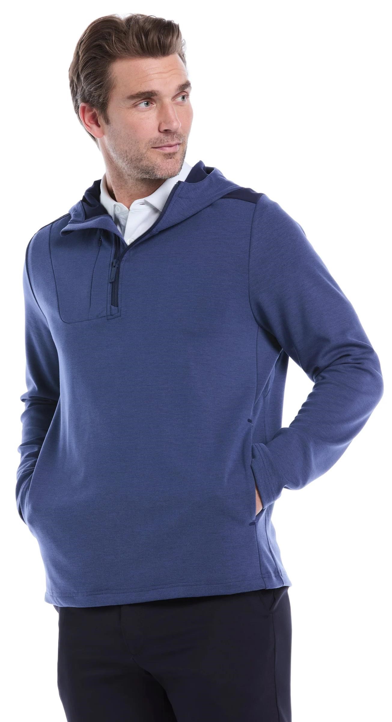 Callaway Soft Touch 1/4 Zip Premium pánská mikina, tmavě modrá