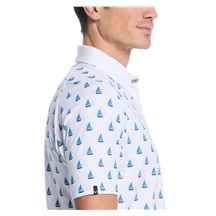 Callaway Sailboat Sunset Geo Print pánské polo, bright white