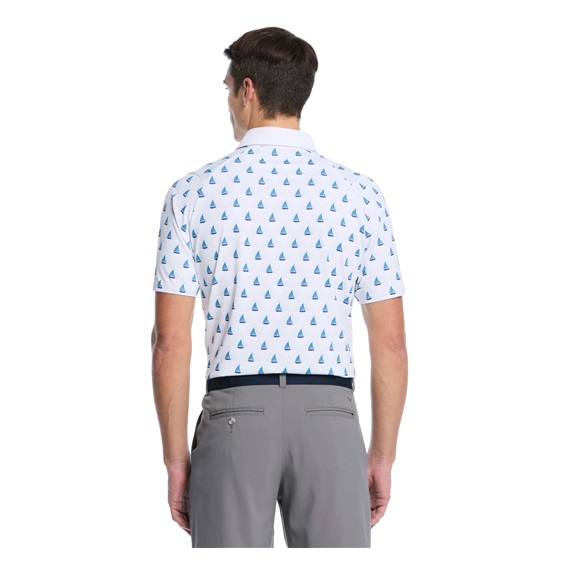 Callaway Sailboat Sunset Geo Print pánské polo, bright white