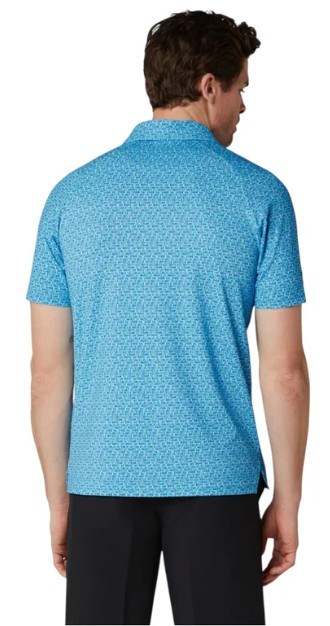 Callaway Tile Gingham Print pánské polo, brilliant blue