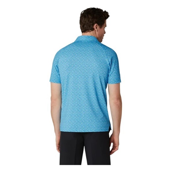 Callaway Tile Gingham Print pánské polo, brilliant blue