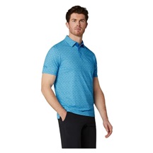 Callaway Tile Gingham Print pánské polo, brilliant blue