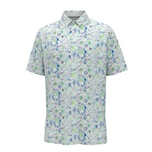 Callaway Nautical Conversational Print pánské polo, bright white