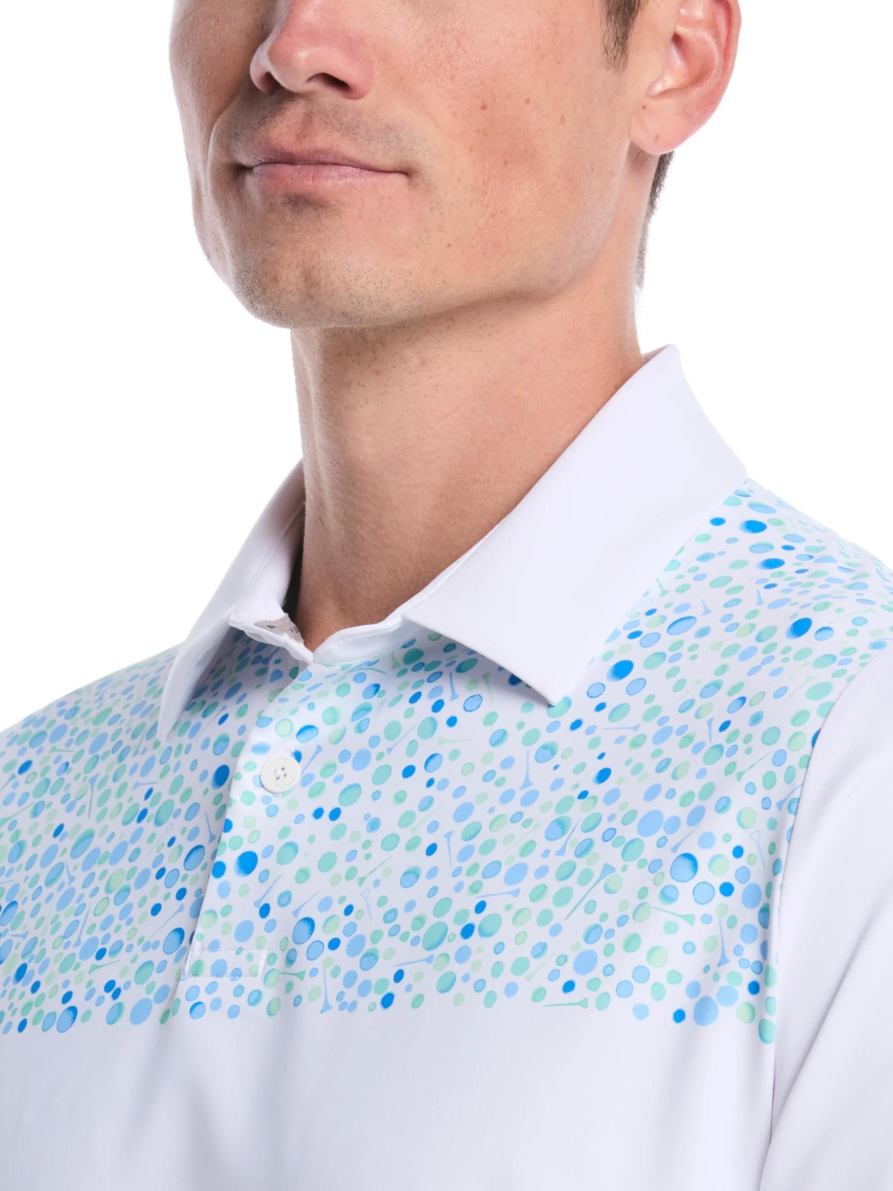 Callaway Driving Range Engineered Print pánské polo, bílé