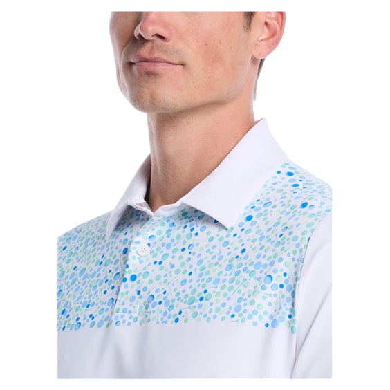 Callaway Driving Range Engineered Print pánské polo, bílé