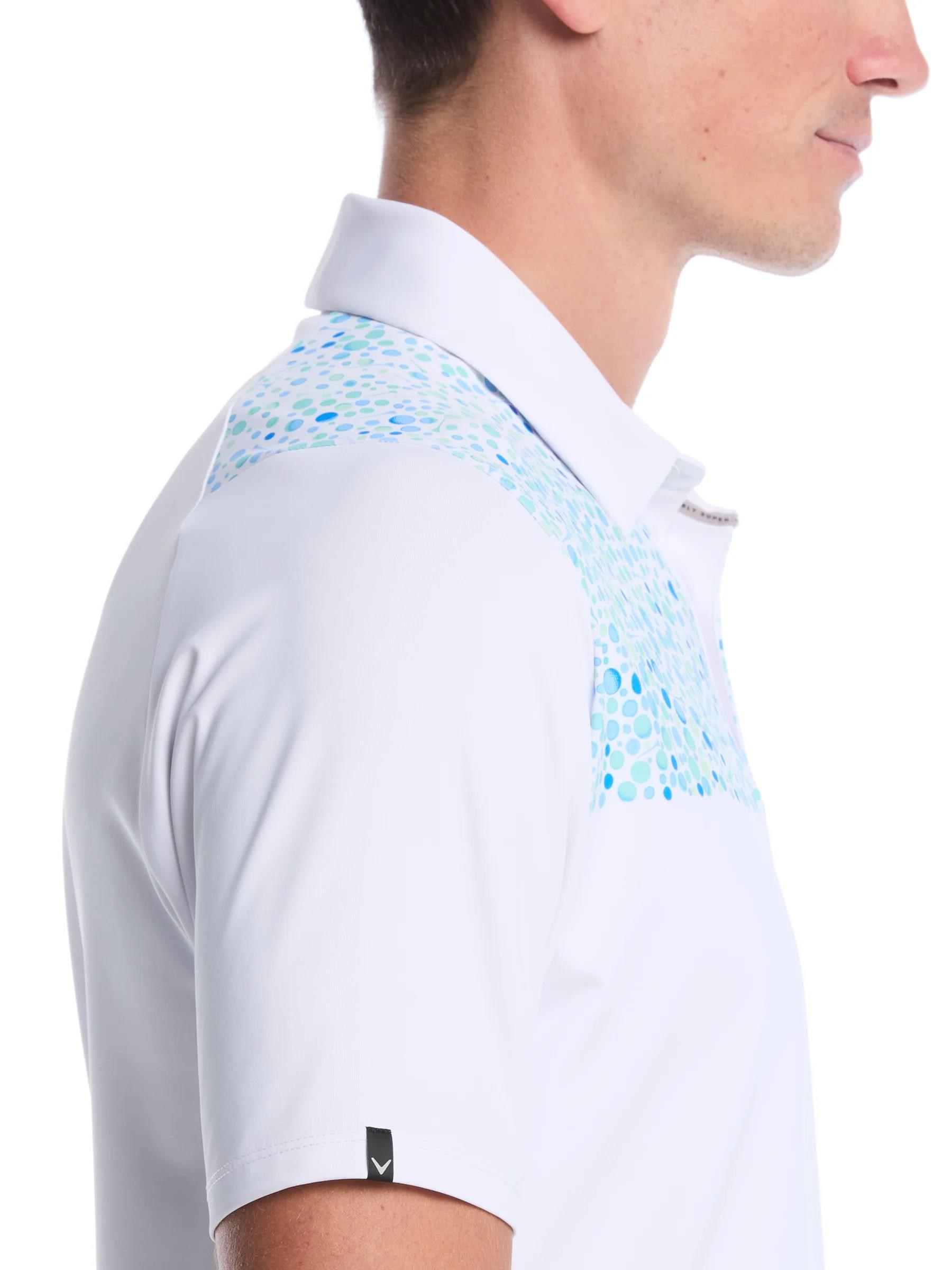 Callaway Driving Range Engineered Print pánské polo, bílé