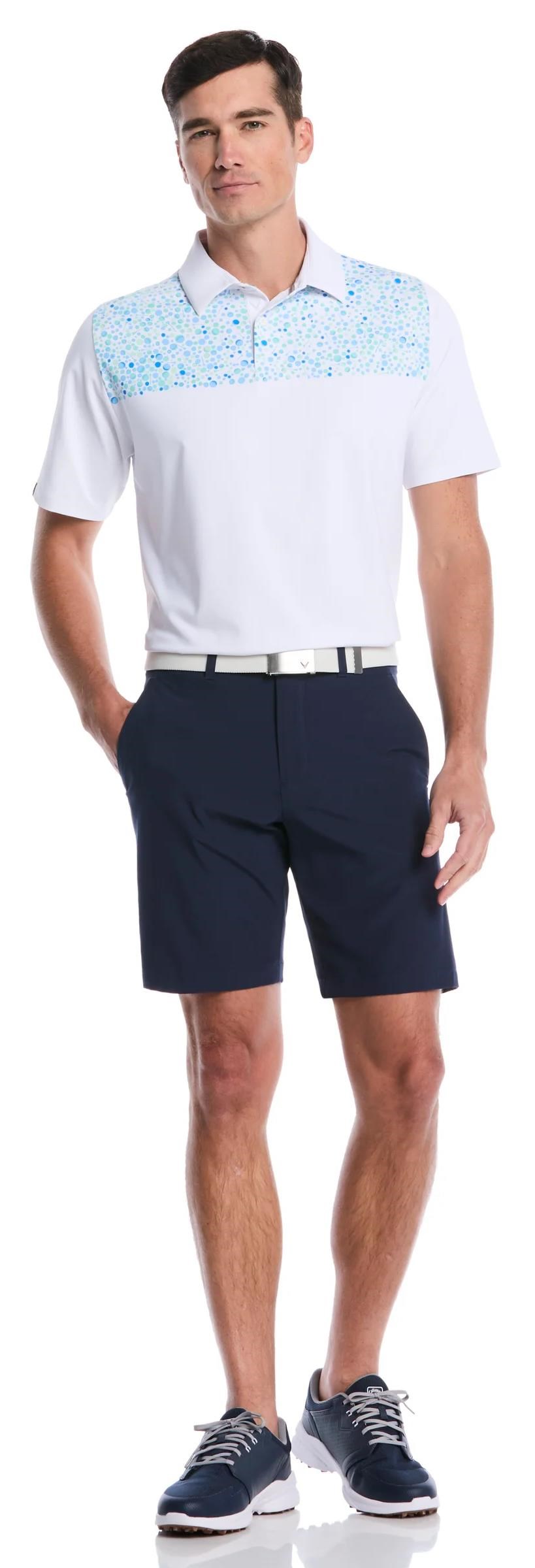 Callaway Driving Range Engineered Print pánské polo, bílé