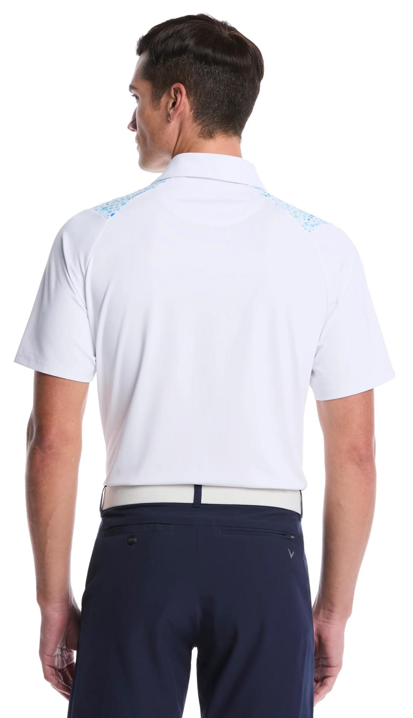 Callaway Driving Range Engineered Print pánské polo, bílé