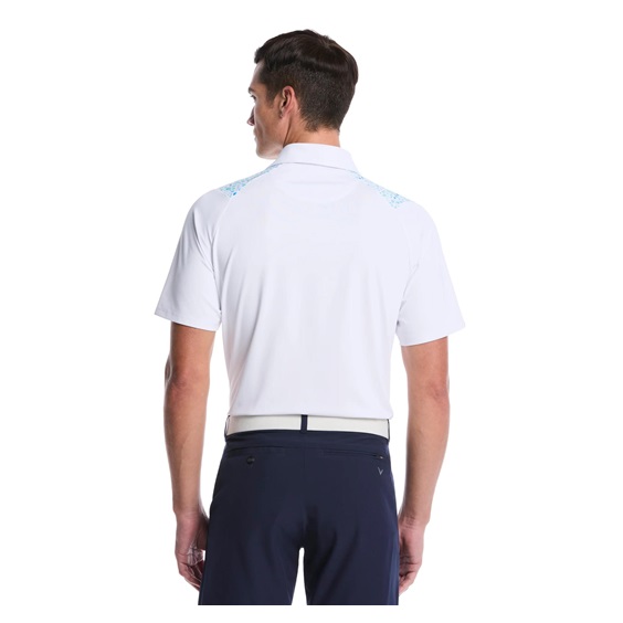 Callaway Driving Range Engineered Print pánské polo, bílé