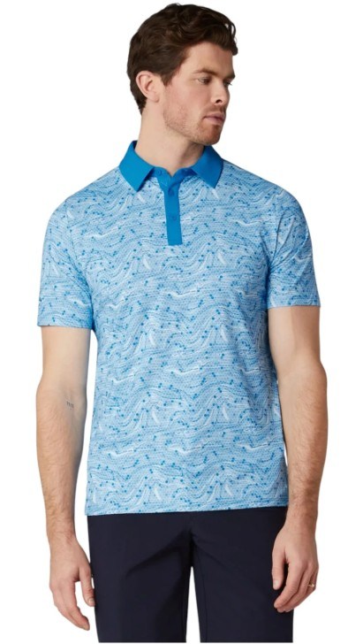 Callaway Hex Marble pánské polo, brilliant blue