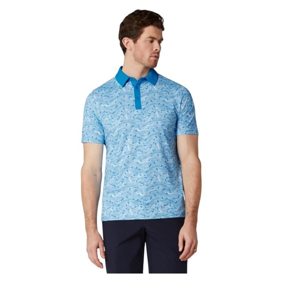 Callaway Hex Marble pánské polo, brilliant blue