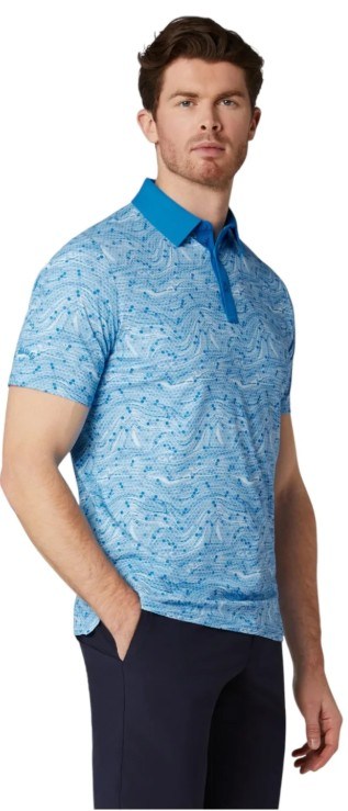 Callaway Hex Marble pánské polo, brilliant blue