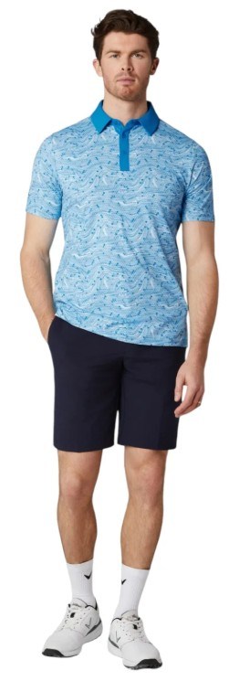 Callaway Hex Marble pánské polo, brilliant blue