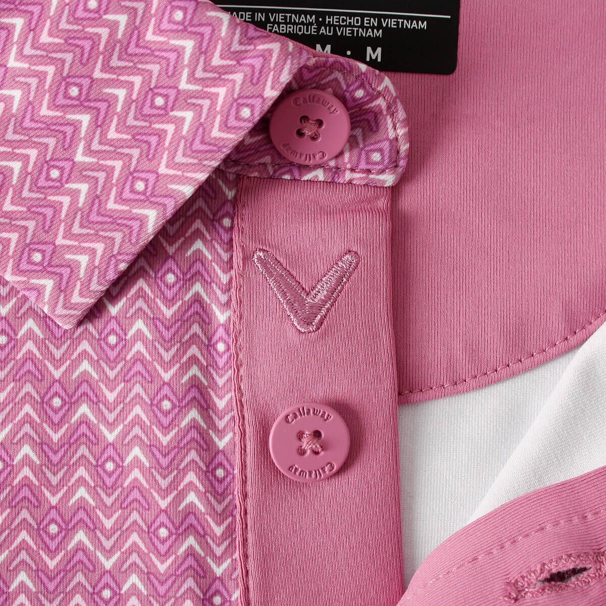 Callaway Timeless Chev pánské polo, rose bouquet