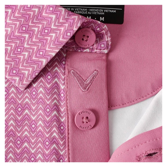 Callaway Timeless Chev pánské polo, rose bouquet