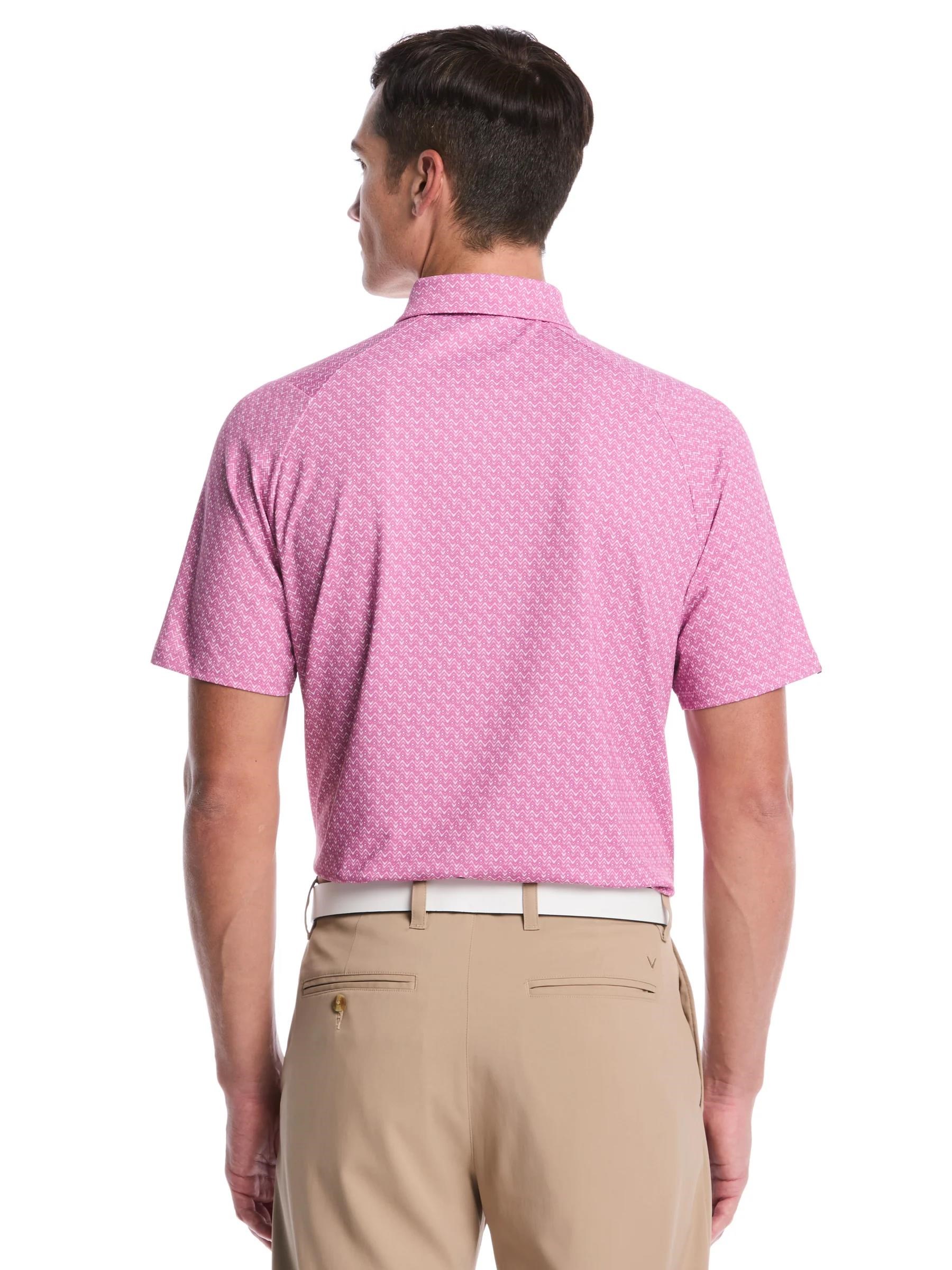 Callaway Timeless Chev pánské polo, rose bouquet