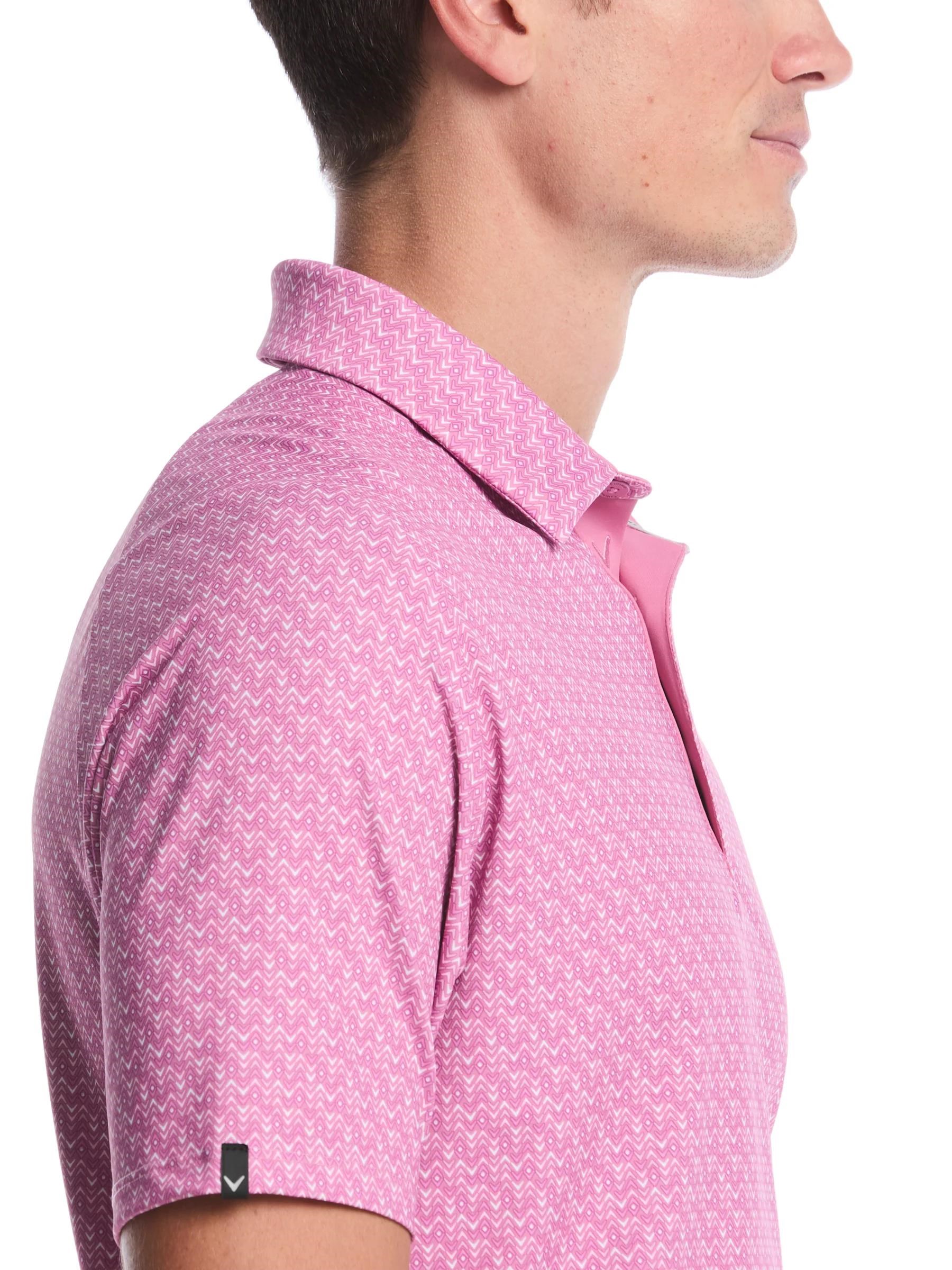 Callaway Timeless Chev pánské polo, rose bouquet