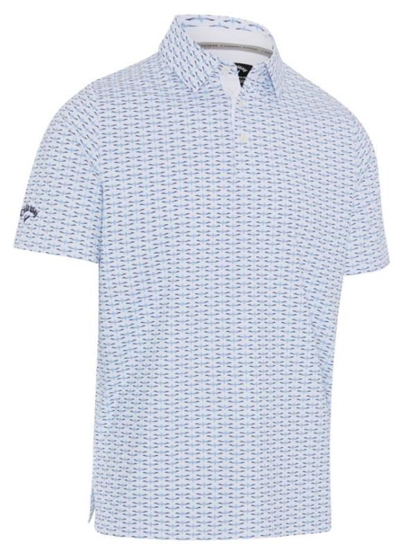 Callaway Albatross Geo Print pánské polo, bright white
