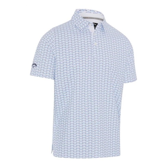 Callaway Albatross Geo Print pánské polo, bright white
