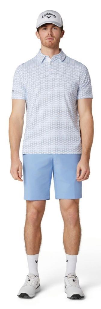 Callaway Albatross Geo Print pánské polo, bright white
