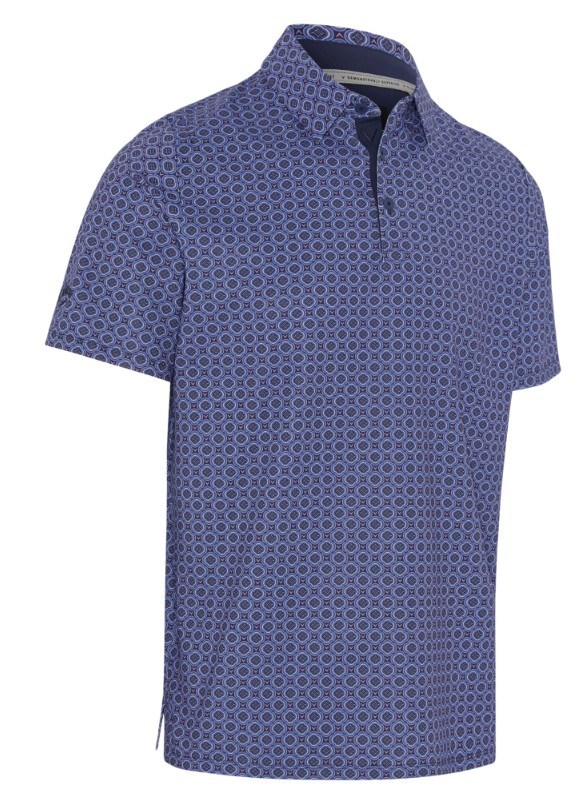 Callaway Club Print pánské polo, peacoat