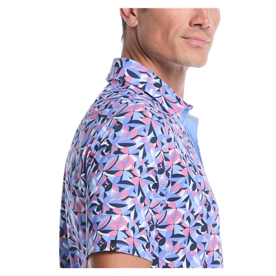 Callaway Dogwood Floral Geo pánské polo, vista blue