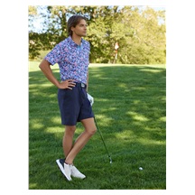 Callaway Dogwood Floral Geo pánské polo, vista blue