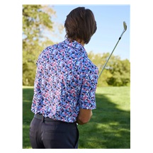 Callaway Dogwood Floral Geo pánské polo, vista blue