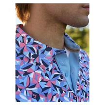 Callaway Dogwood Floral Geo pánské polo, vista blue