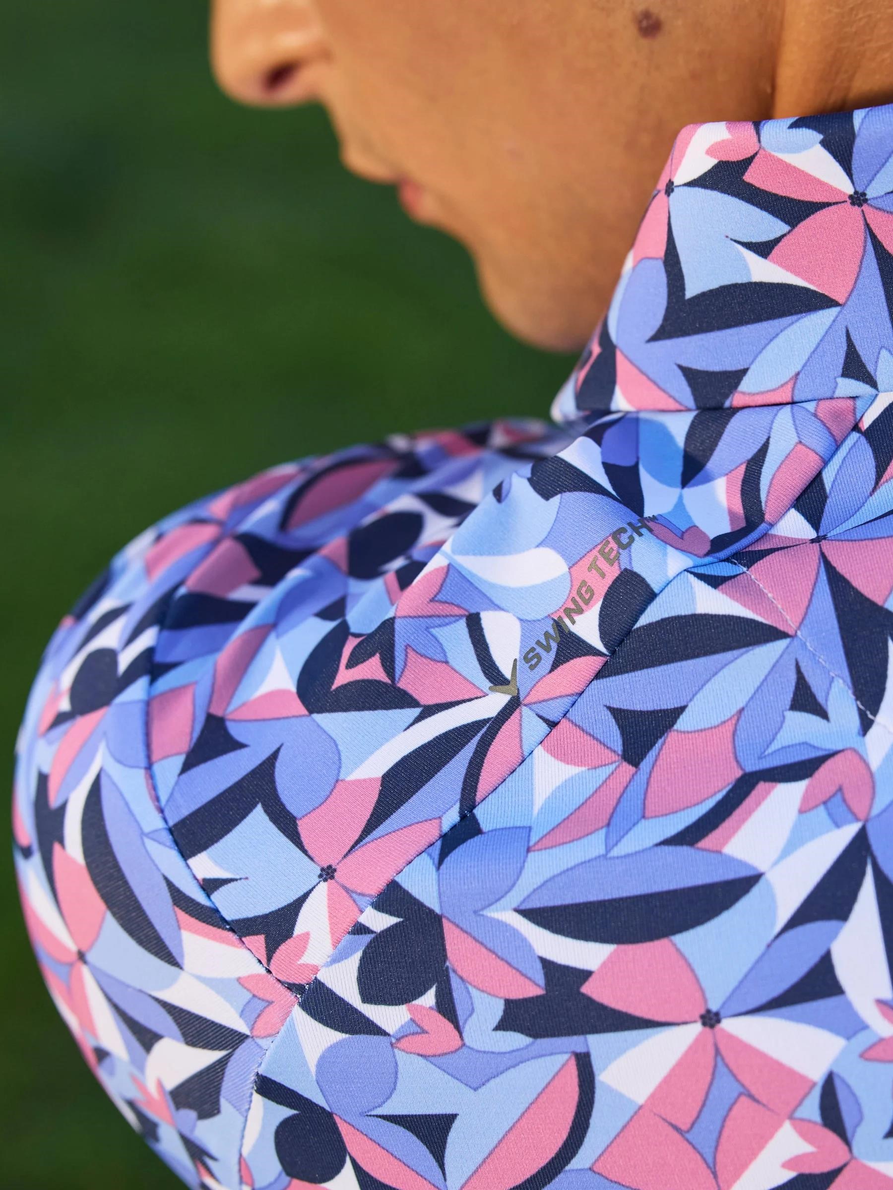 Callaway Dogwood Floral Geo pánské polo, vista blue