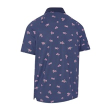 Callaway Azalea Gingham Print pánské polo, peacoat