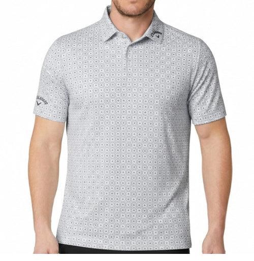 Callaway Foulard Printed pánské polo, bright white