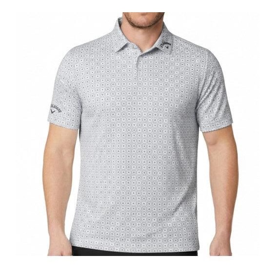 Callaway Foulard Printed pánské polo, bright white
