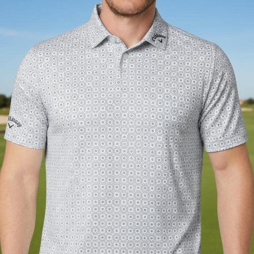 Callaway Foulard Printed pánské polo, bright white