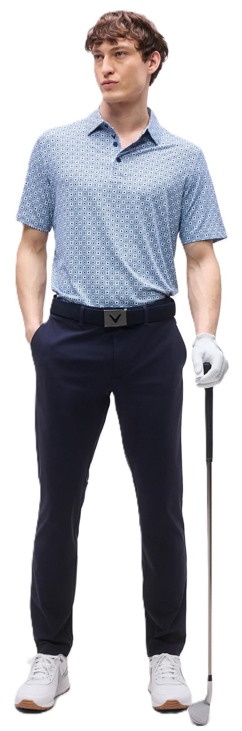 Callaway Foulard Printed pánské polo, peacoat