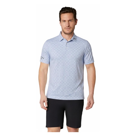 Callaway Foulard Printed pánské polo, vista blue