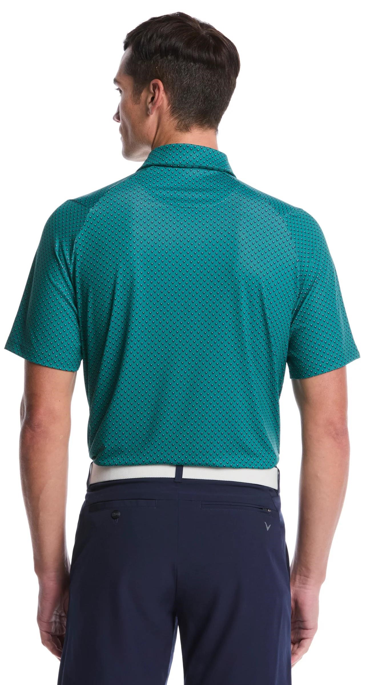 Callaway Trademark Golf Printed pánské polo, galapagos green