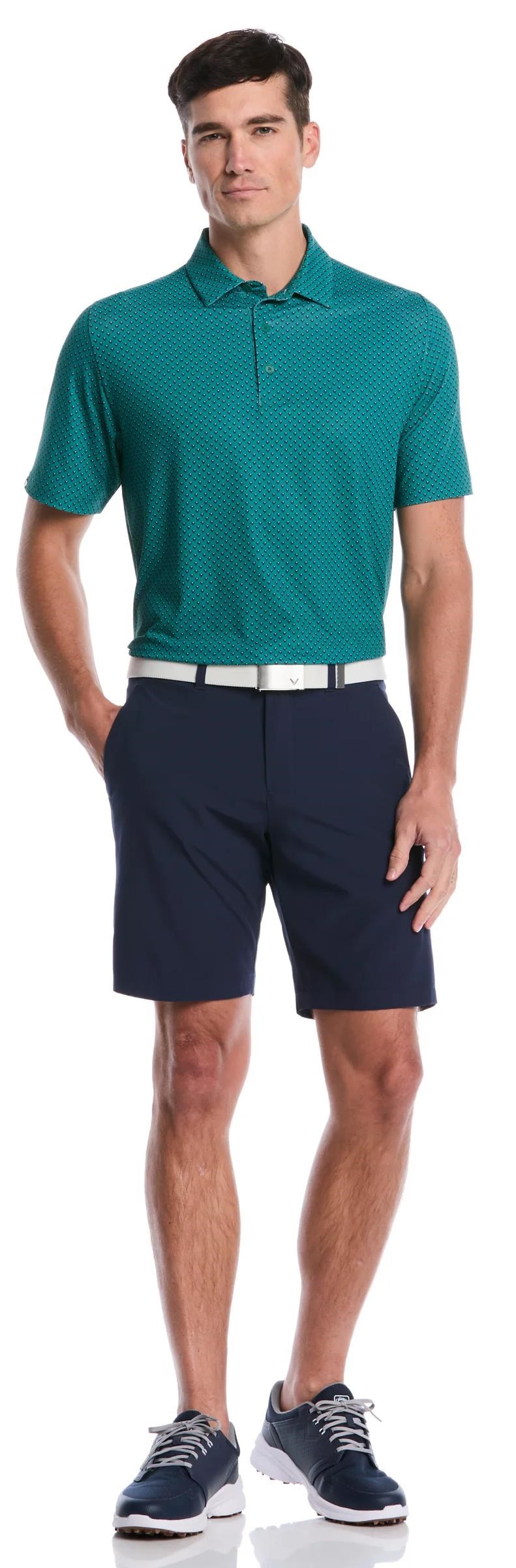 Callaway Trademark Golf Printed pánské polo, galapagos green