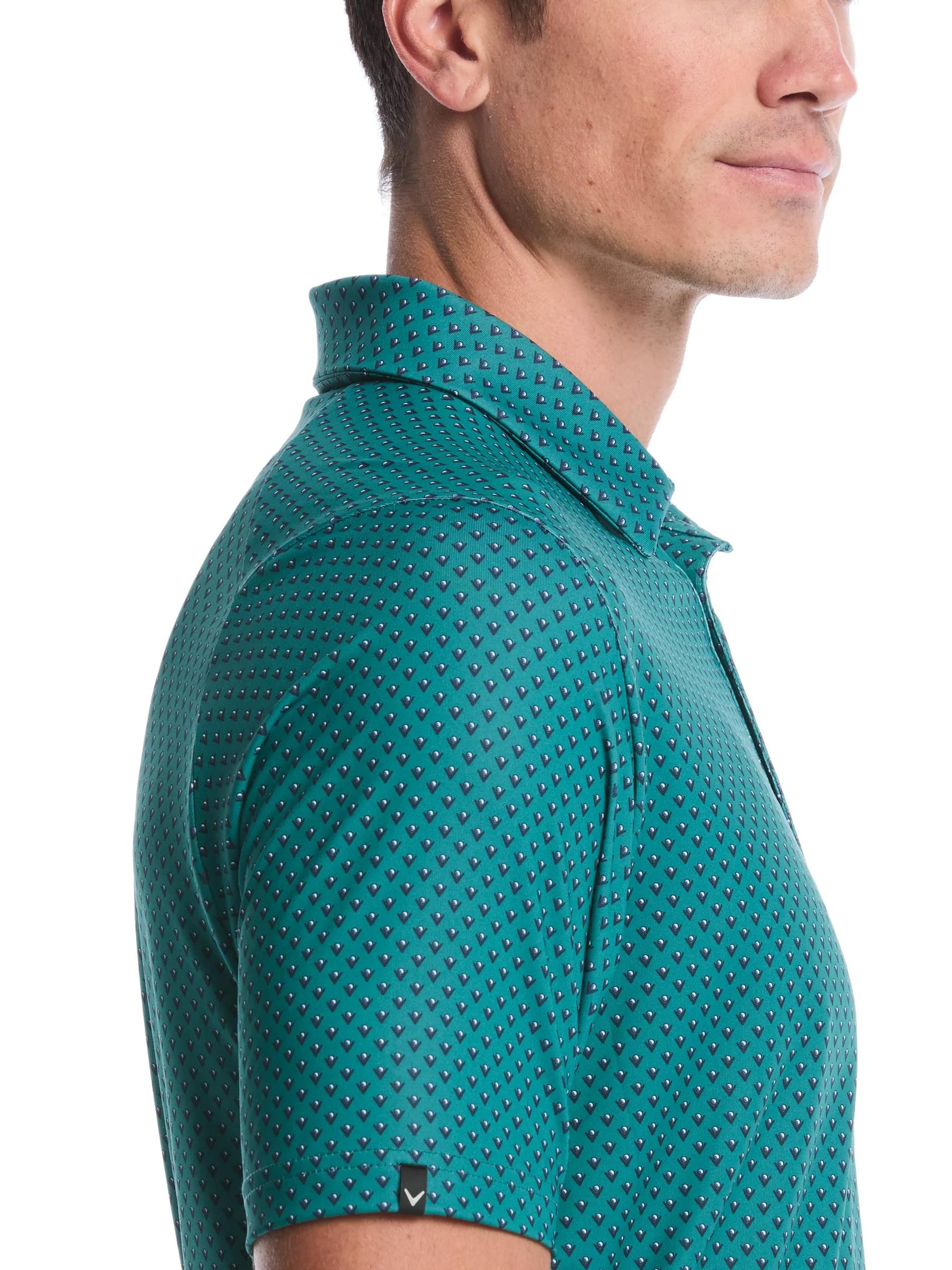 Callaway Trademark Golf Printed pánské polo, galapagos green