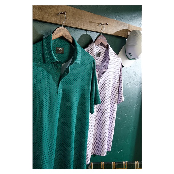 Callaway Trademark Golf Printed pánské polo, galapagos green