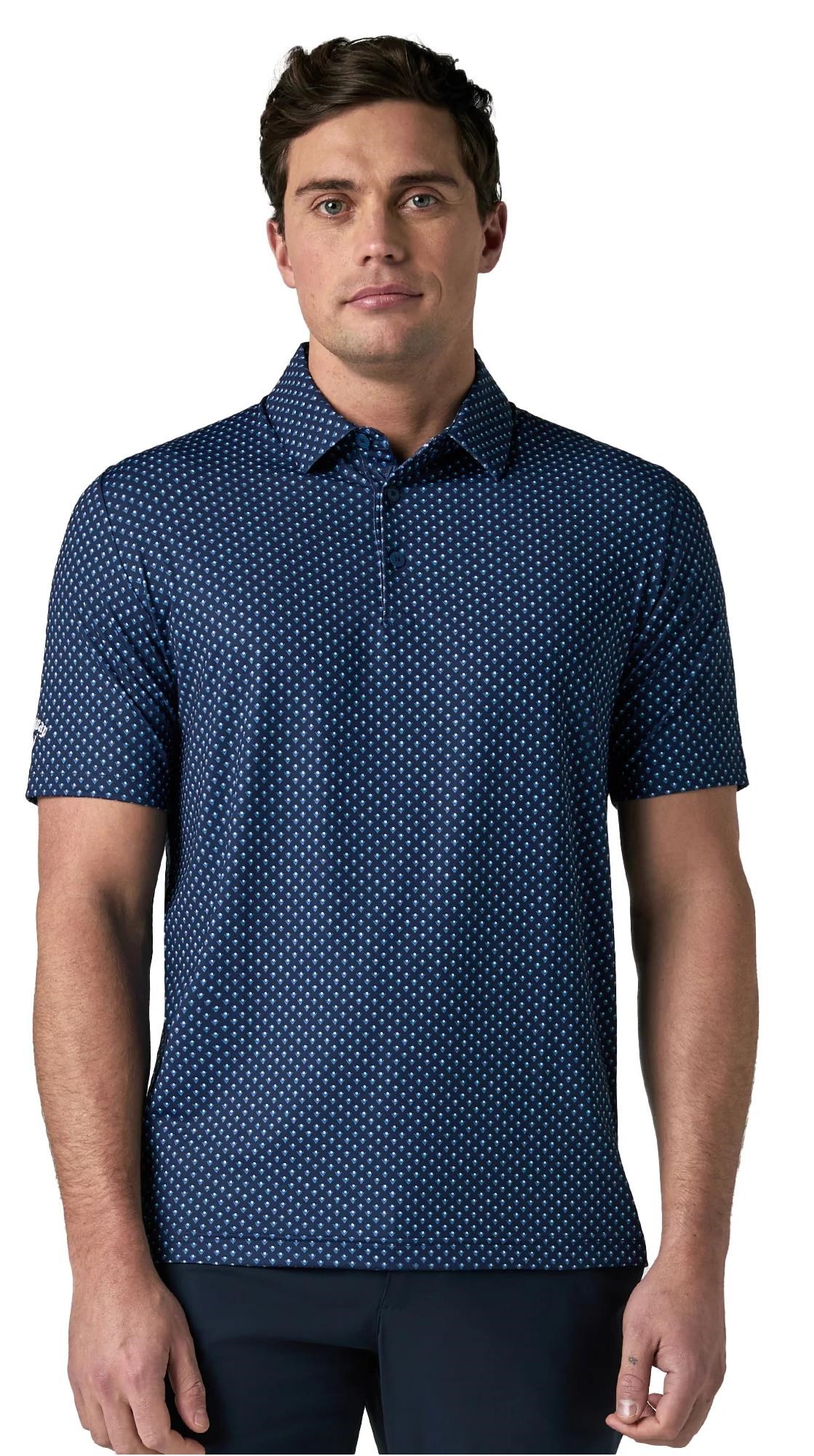 Callaway Trademark Golf Printed pánské polo, peacoat