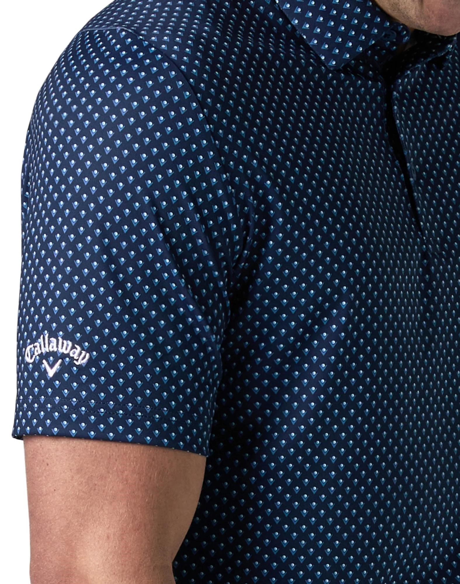 Callaway Trademark Golf Printed pánské polo, peacoat