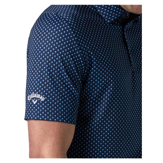 Callaway Trademark Golf Printed pánské polo, peacoat