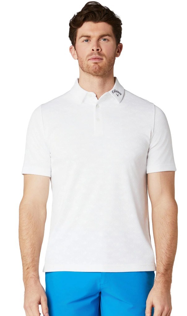 Callaway Odyssey Ventilated Jacquard pánské polo, bílé