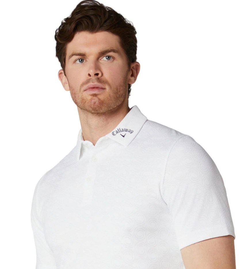 Callaway Odyssey Ventilated Jacquard pánské polo, bílé