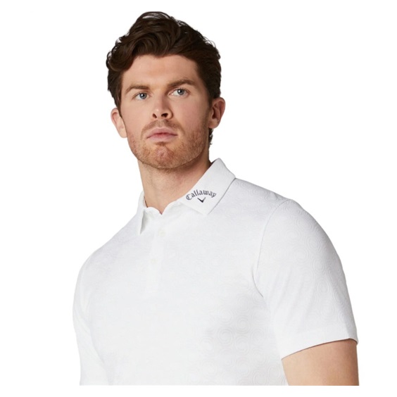 Callaway Odyssey Ventilated Jacquard pánské polo, bílé